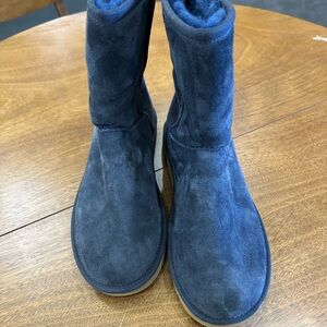 UGG Navy Suede Boots